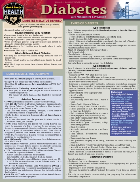 Diabetes - Care, Management & Prevention