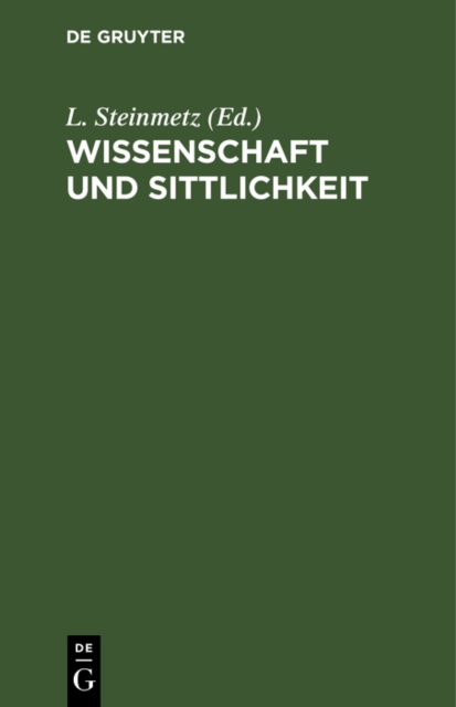 Wissenschaft und Sittlichkeit