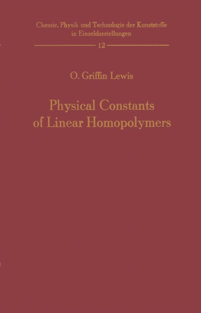Physical Constants of Linear Homopolymers