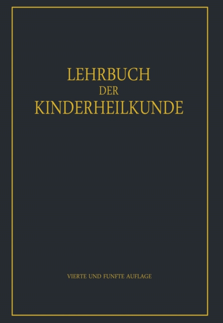 Lehrbuch der Kinderheilkunde