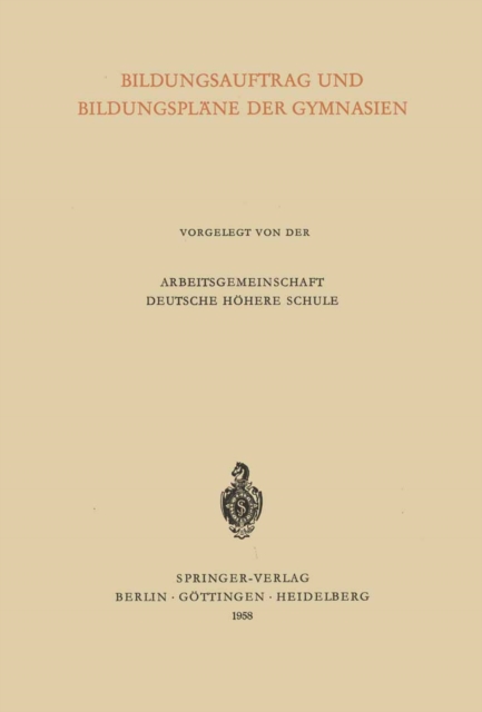 Bildungsauftrag und Bildungspläne der Gymnasien