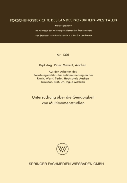 Untersuchung über die Genauigkeit von Multimomentstudien