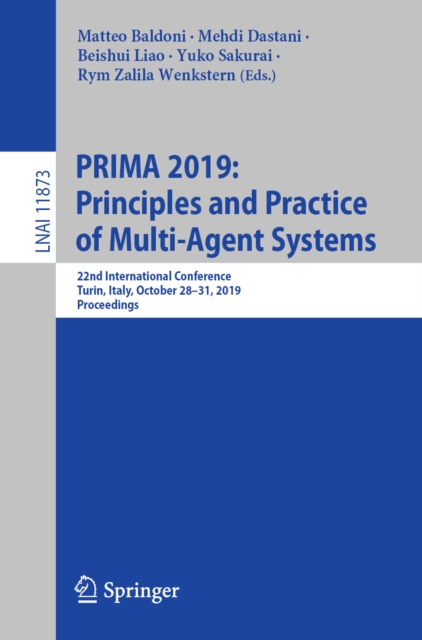 PRIMA 2019: Principles and Practice of Multi-Agent Systems