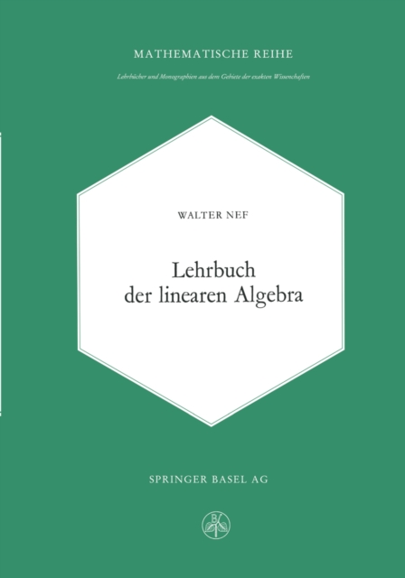 Lehrbuch der linearen Algebra