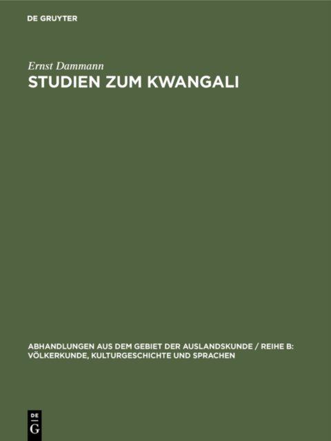 Studien zum Kwangali