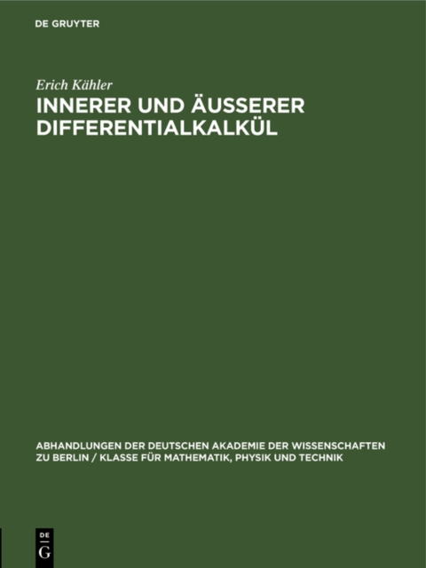 Innerer und ausserer Differentialkalkul