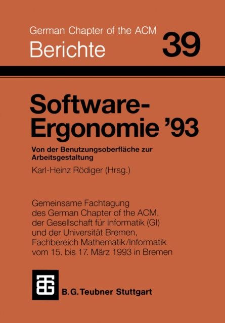Software-Ergonomie ’93