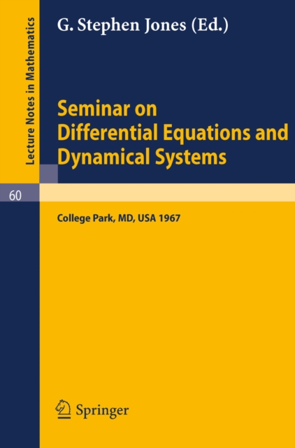 Seminar on Differential Equations and Dynamical Systems