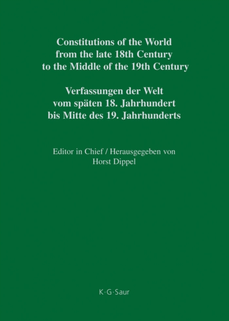 Constitutional Documents of the United Kingdom 1782 - 1835