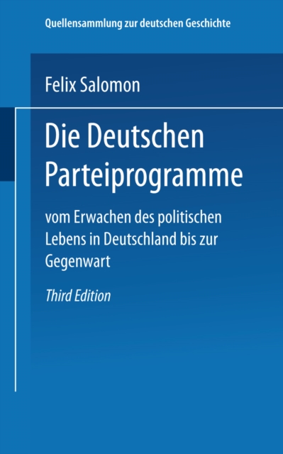 Die Deutschen Parteiprogramme