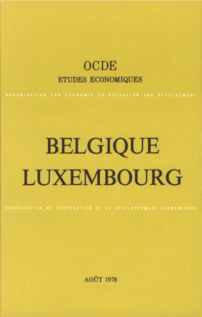 Etudes economiques de l'OCDE : Belgique 1978