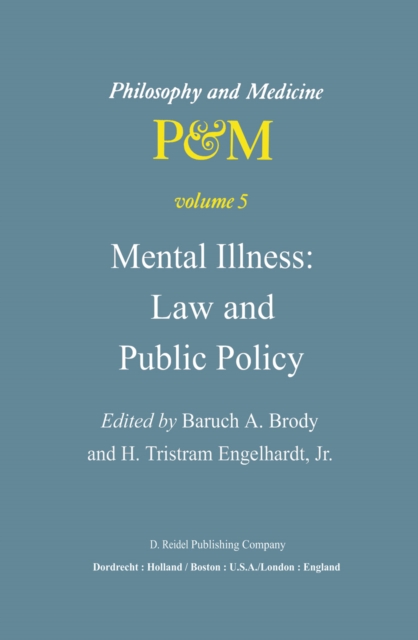 Mental Illness: Law and Public Policy