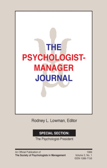 Psychologist-Manager Journal