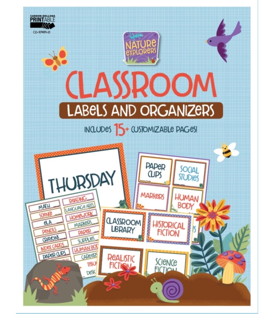 Nature Explorers Labels and Organizers