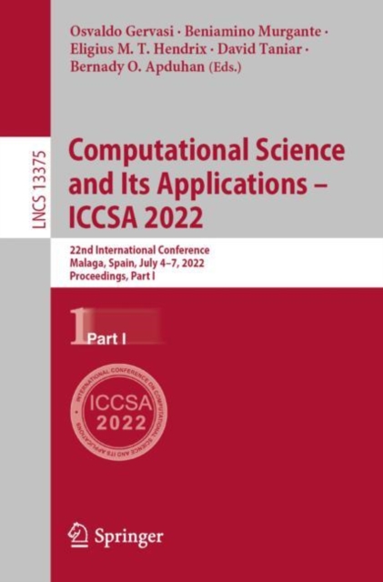Computational Science and Its Applications - ICCSA 2022