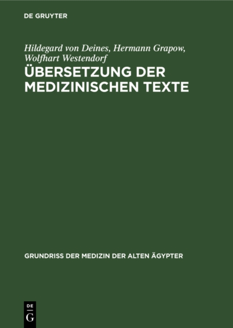 Ubersetzung der medizinischen Texte