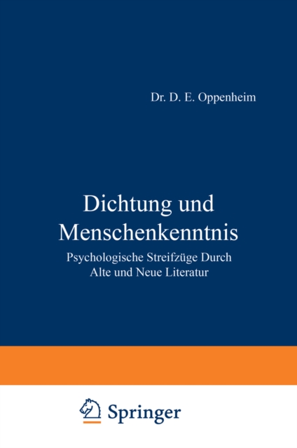 Dichtung und Menschenkenntnis