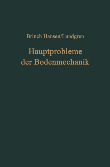 Hauptprobleme der Bodenmechanik