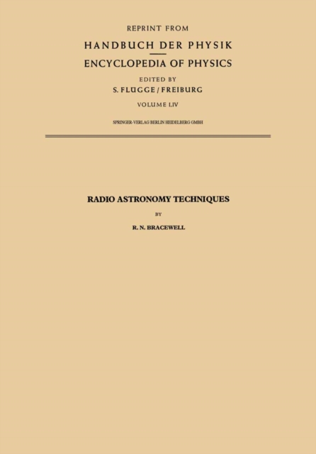 Radio Astronomy Techniques