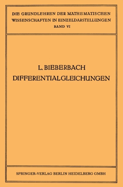 Theorie der Differentialgleichungen