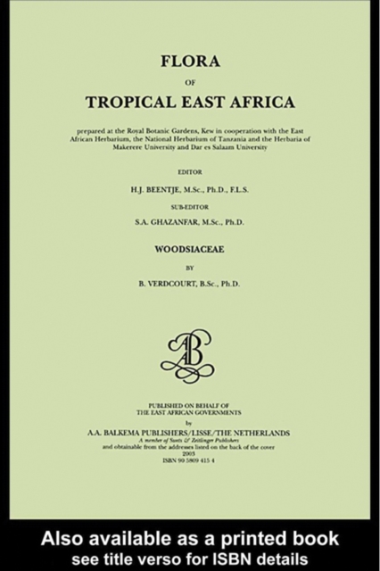 Flora of tropical East Africa - Woodsiaceae (2003)