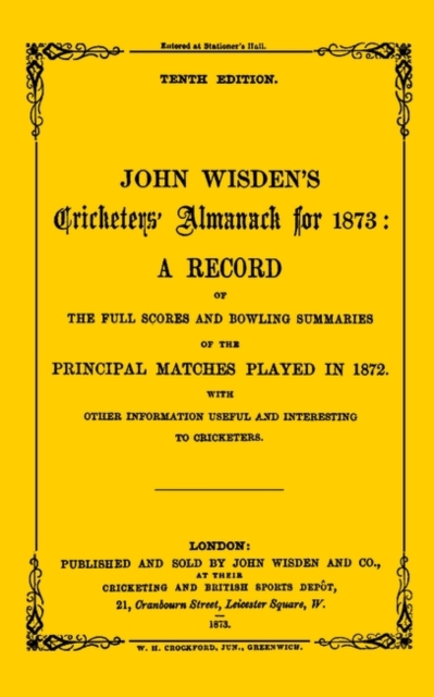 Wisden Cricketers' Almanack 1873