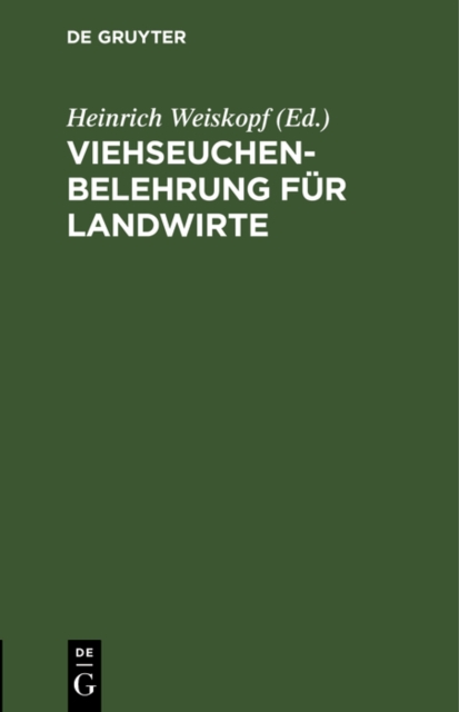 Viehseuchen-Belehrung fur Landwirte