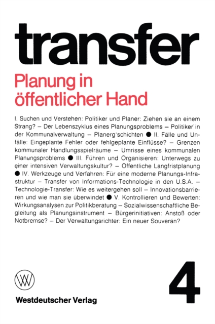 Planung in öffentlicher Hand