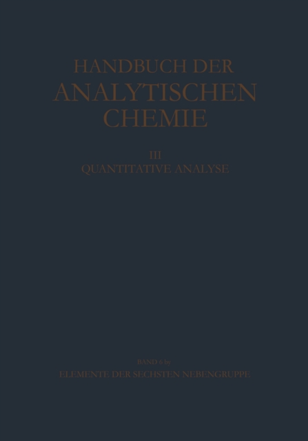 Elemente der Sechsten Nebengruppe Wolfram