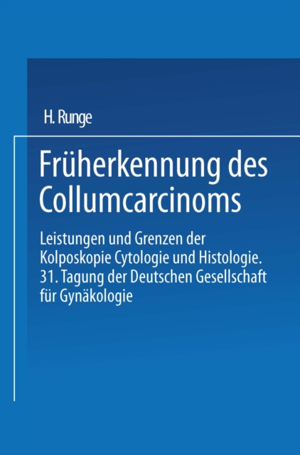 Früherkennung des Collumcarcinoms