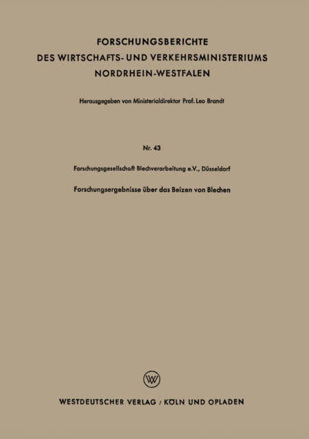 Forschungsergebnisse über das Beizen von Blechen