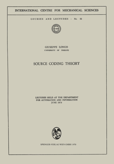 Source Coding Theory