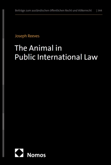 Animal in Public International Law