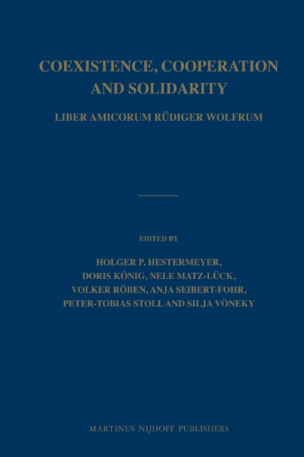 Coexistence, Cooperation and Solidarity (2 vols.)