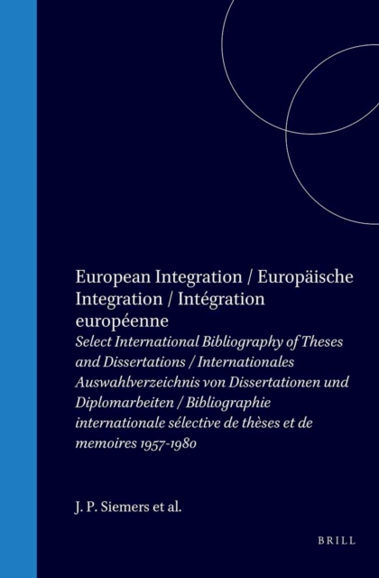 European Integration / Europaische Integration / Integration europeenne