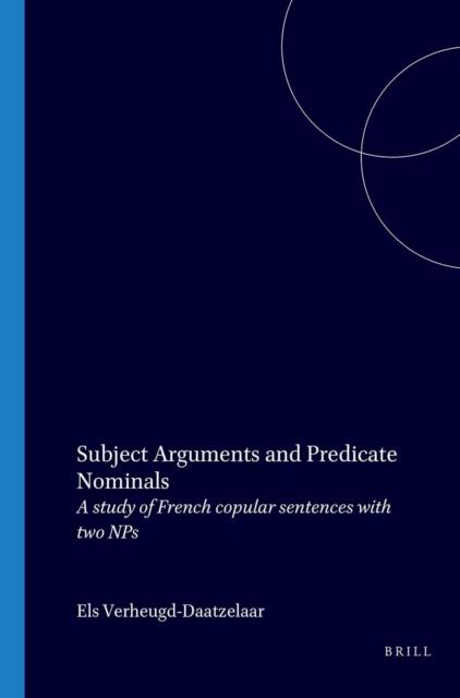 Subject arguments and predicate nominals