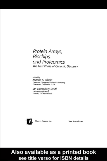 Protein Arrays, Biochips and Proteomics