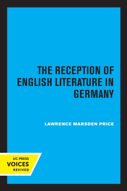 Reception of English Literature in Germany