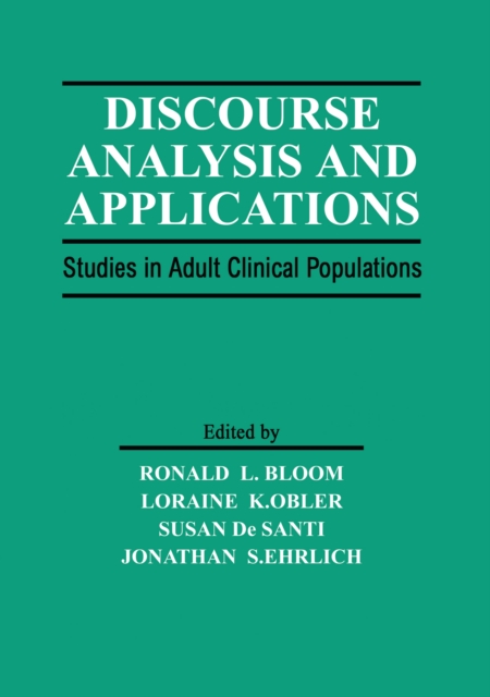 Discourse Analysis and Applications