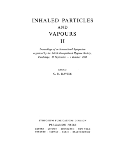 Inhaled Particles and Vapours