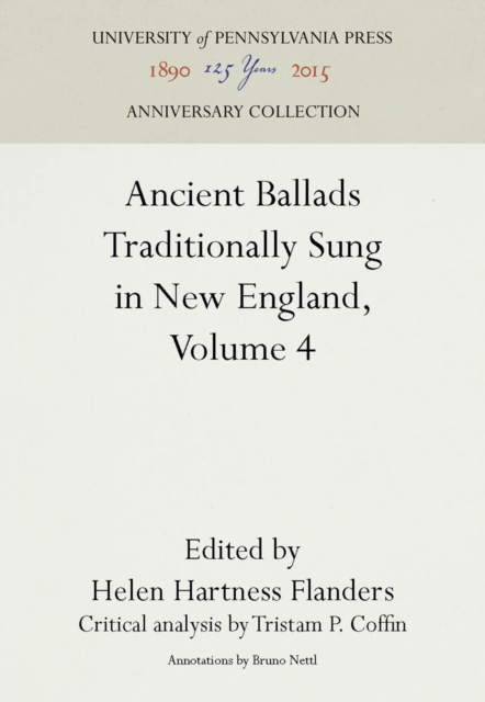 Ancient Ballads Traditionally Sung in New England, Volume 4