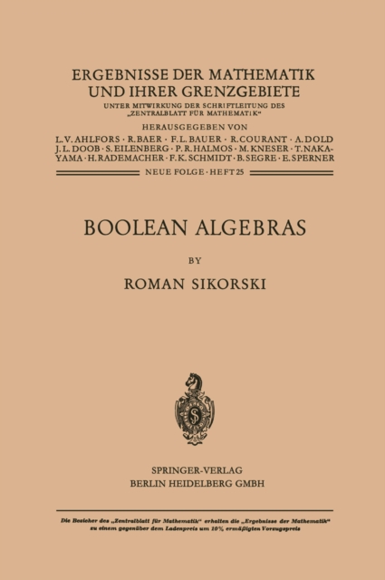 Boolean Algebras