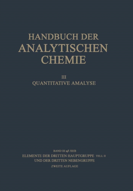 Elemente der Dritten Hauptgruppe Teil II und der Dritten Nebengruppe