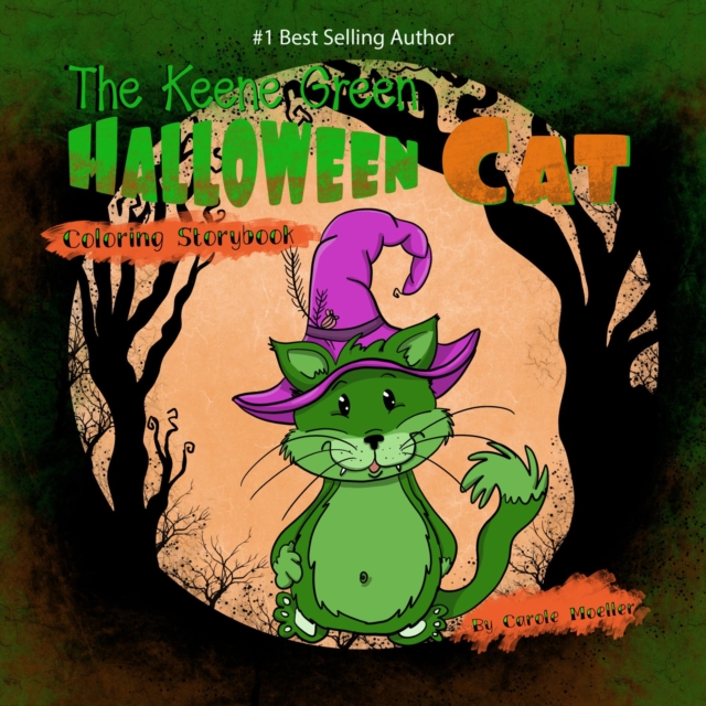 Keene Green Halloween Cat