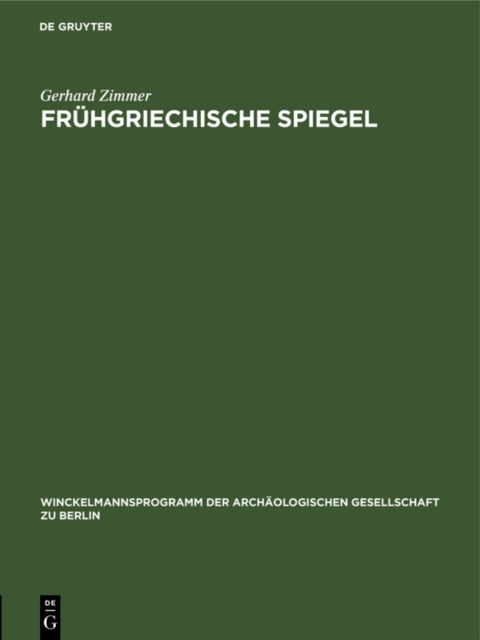 Fruhgriechische Spiegel