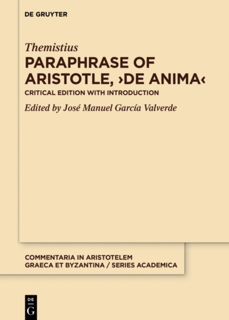 Paraphrase of Aristotle, De anima