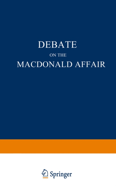 Debate on the Macdonald Affair