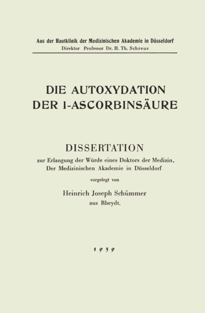 Die Autoxydation der l-Ascorbinsäure