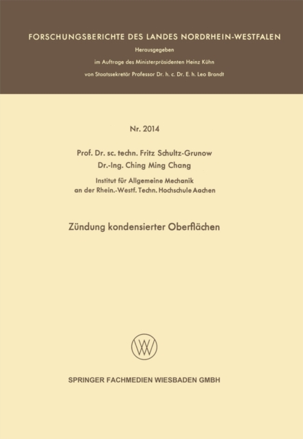 Zündung kondensierter Oberflächen