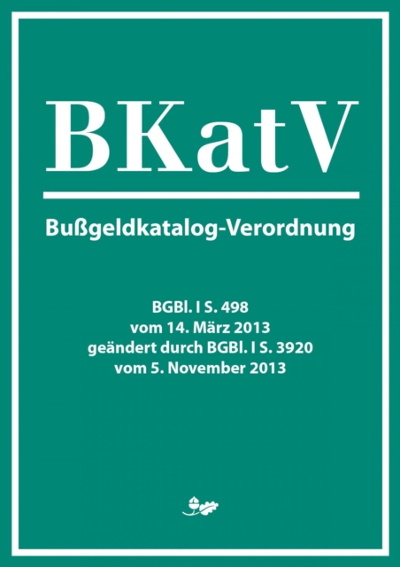 Bußgeldkatalog-Verordnung (2013)